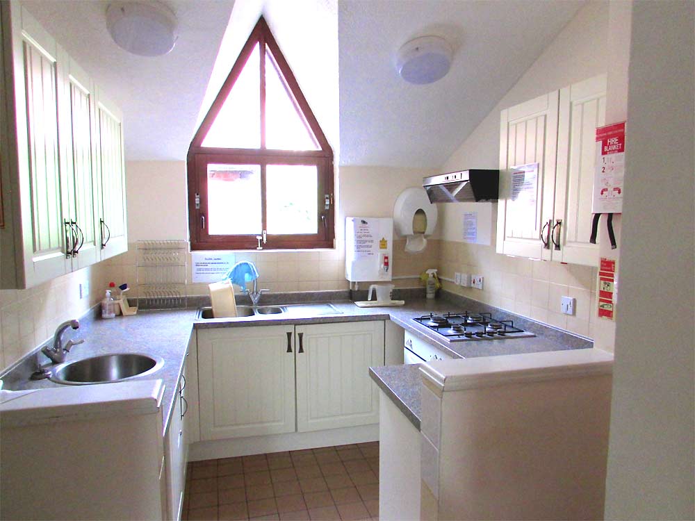 Cliffe Hall's Compact Kitchen with facilities